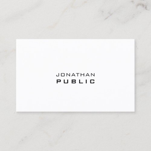 Elegant Minimalistic Modern Professional Template Business Card