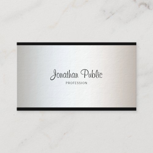 Elegant Minimalistic Modern Simple Plain Luxury Business Card