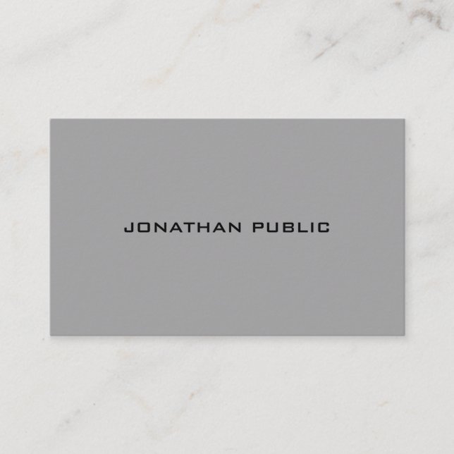 Elegant Minimalistic Modern Trendy Template Cool Business Card (Front)
