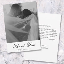 Elegant Minimalistic Personalized Message Wedding