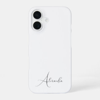 Elegant minimalistic personalized name for woman iPhone 16 case