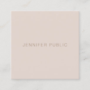 Elegant Minimalistic Professional Modern Template Square Business Card