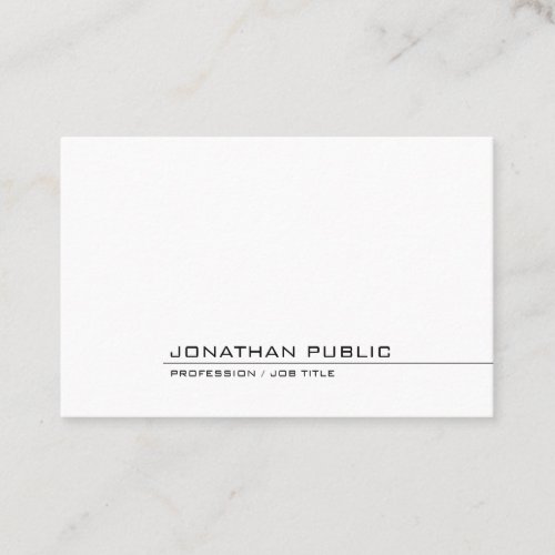 Elegant Minimalistic Template Professional Modern Business Card