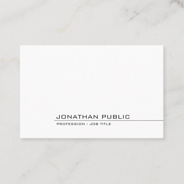 Elegant Minimalistic Template Professional Modern Business Card (Front)