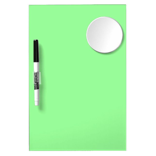 Elegant Mint Dry Erase Board with Pen 12x8 Inches (Front)