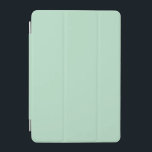 Elegant Mint Green Custom iPad Cover<br><div class="desc">Elevate your iPad with this elegant mint green smart cover, designed for those who appreciate style and functionality. The soft pastel shade brings a modern, refreshing look that complements any setting, from professional meetings to casual everyday use. This lightweight yet durable cover protects your screen from scratches, dust, and minor...</div>