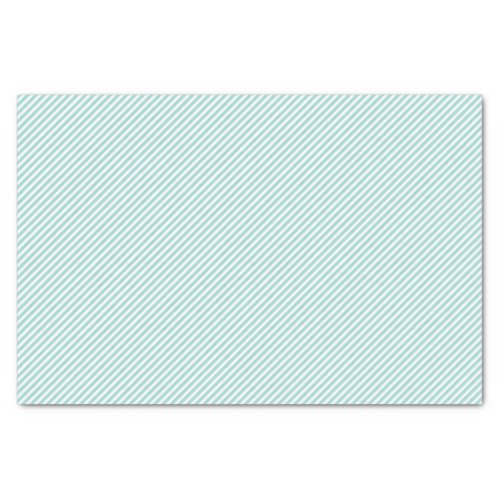 Elegant Mint Green Light Aqua Teal Stripes Pattern Tissue Paper