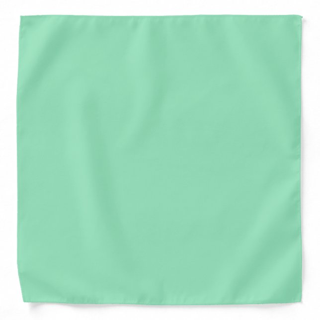 Elegant Mint Green Template Bandana (Front)