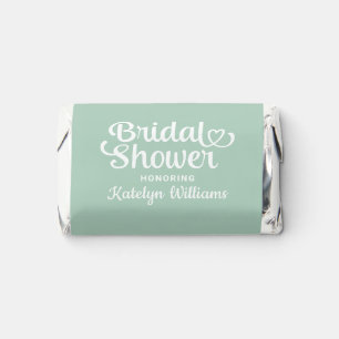 Elegant Mint Green Wedding Bridal Shower Hershey's Miniatures
