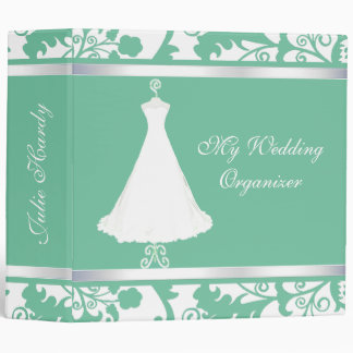Elegant Mint Green Wedding Planner Binder