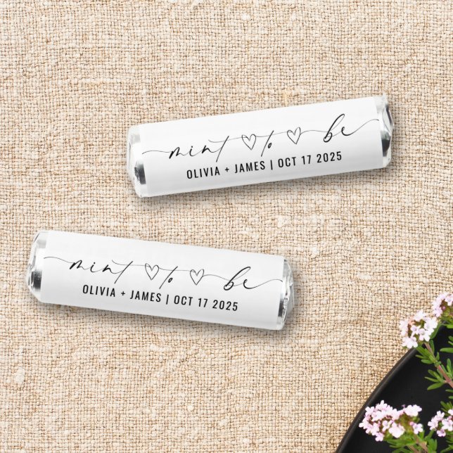 Elegant Mint to Be Script Heart Wedding  (Creator Uploaded)