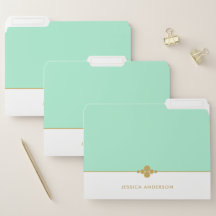 Elegant Mint White Gold Name