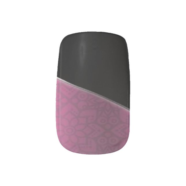 Elegant Minx Nail Art (Left Thumb)