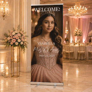 Elegant Mis Quince Años Welcome Banner