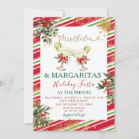 Elegant Mistletoe Margaritas Holiday Fiesta Party