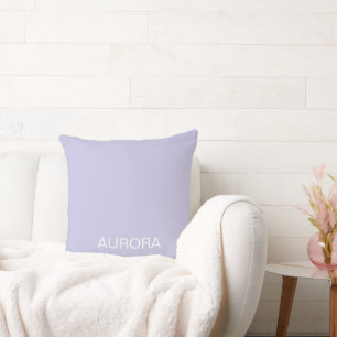 Elegant Misty Lilac Personalized Name - Throw Pillow