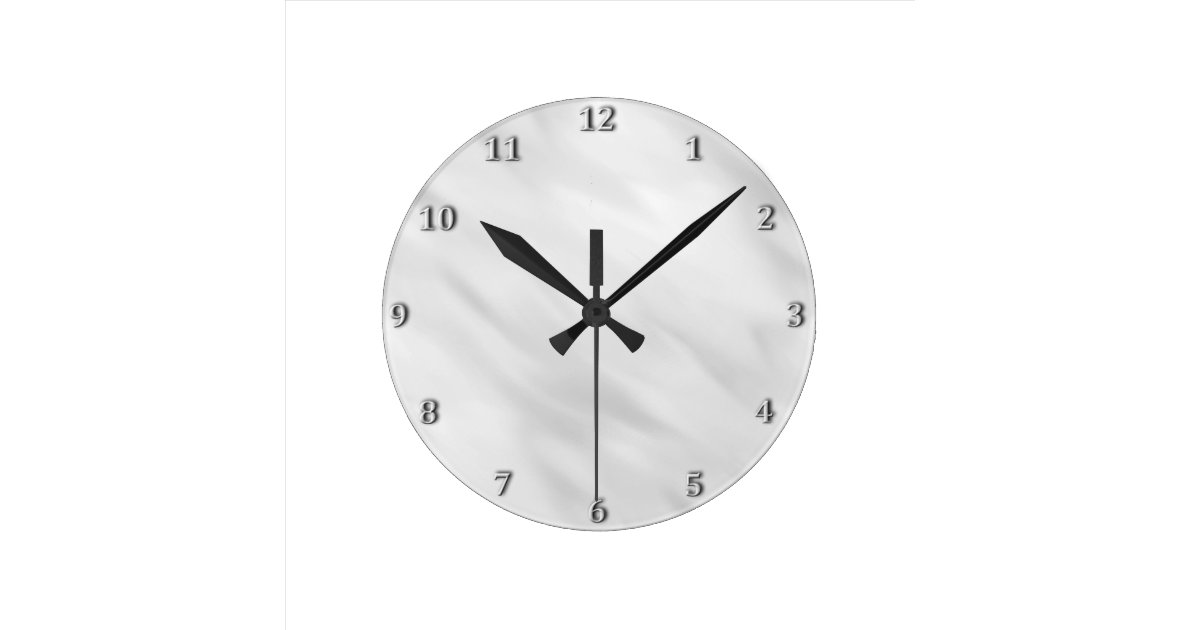 Elegant Misty Silver Pearl Clock Bath Accessory