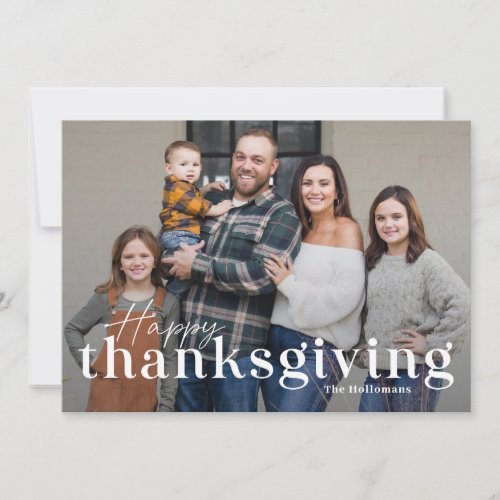 Elegant Mix Thanksgiving Photo Cards