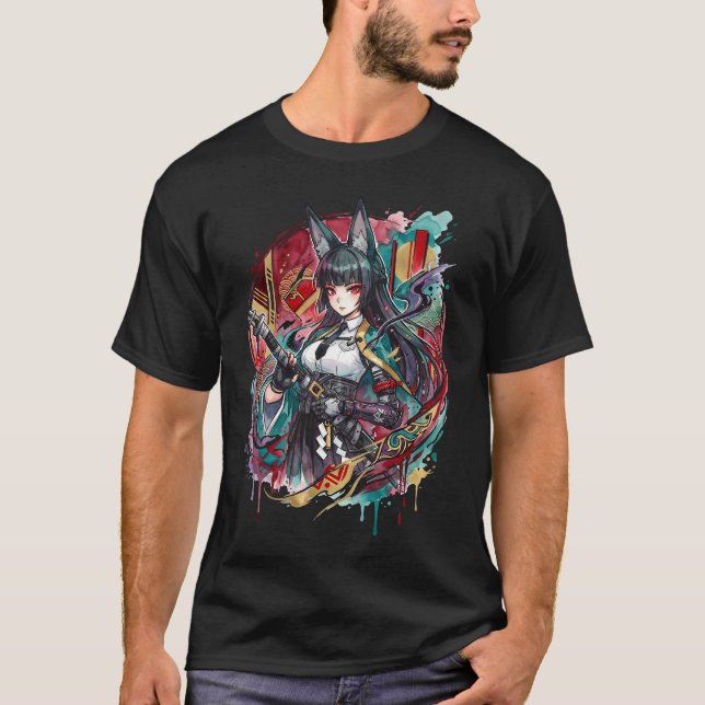 Elegant Miyabi Zenless Zone Zero T-Shirt (Front)
