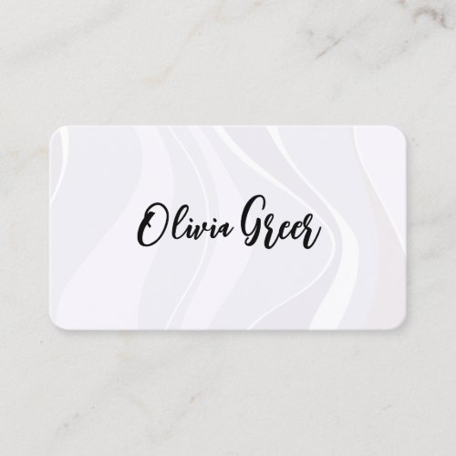 Elegant Mod Abstract Retro Waves  Business Card