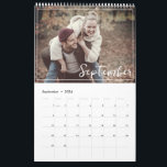 Elegant & Modern 2024 Family Custom Photo Calendar<br><div class="desc">Personalize each month with your favorite memories, creating a unique keepsake. Immerse yourself in a year of joy, love, and laughter as you relive special occasions with every turn of the page. Crafted with precision and style, this calendar seamlessly blends functionality with aesthetics. Elevate your space and stay organized in...</div>