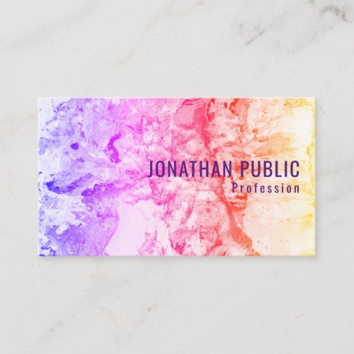 Elegant Modern Abstract Art Template Professional Business Card