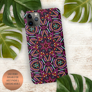 Elegant Modern Abstract Bohemian Mandala Art iPhone 12 Case