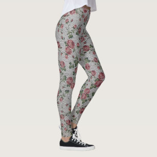 Elegant Modern Angel Vintage Trendy Floral Leggings