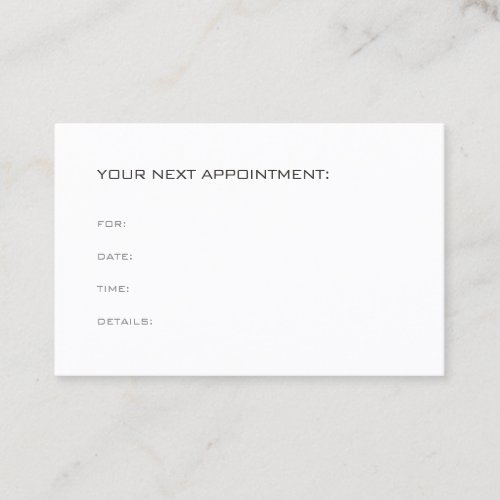 Elegant Modern Appointment Reminder Template