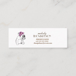 Elegant Modern Art Mini Standard Matte Card