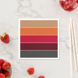 Elegant Modern Autumn Colors Striped