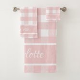 Rustic Gray Buffalo Plaid Bath Towel Set, Zazzle in 2023