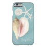 Elegant Modern Beach Conch Shell Starfish Art Barely There iPhone 6 Case