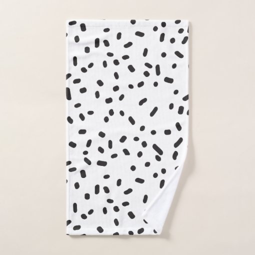 Elegant modern black and white bath towels Zazzle