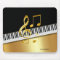 Elegant Modern Black Gold Music Notes,Piano Keys  