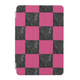 Modern Simple Stylish Hot Pink Magenta Monogram iPad Air Cover