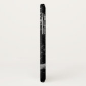Elegant Modern Black Plain Marble Case-Mate iPhone Case (Back/Left)