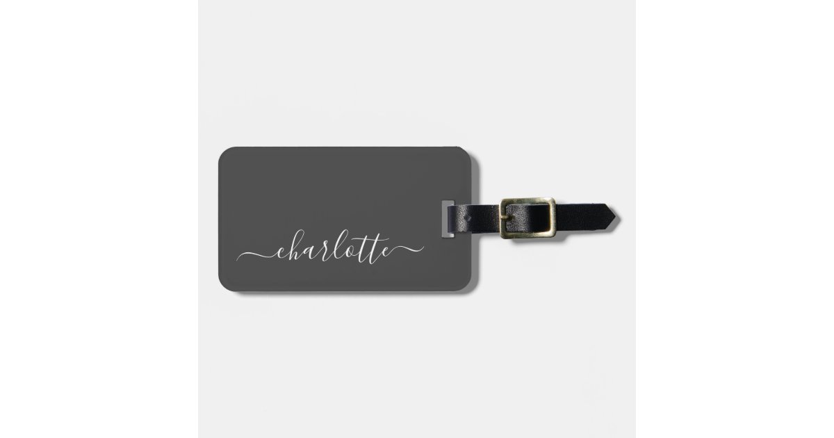 Black Luggage Name Tag