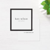 Elegant Modern Black White Professional Square (Desk)
