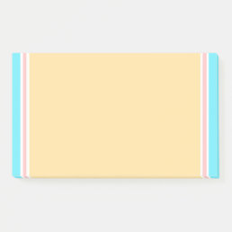 Elegant Modern Blank Template Blue Pink Yellow Post-it Notes