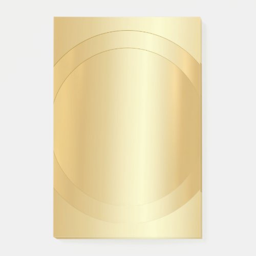 Elegant Modern Blank Template Trendy Gold Look Post_it Notes
