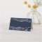 Elegant & Modern Blue and Gold Agate 
