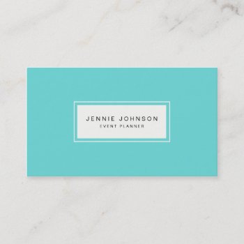Elegant Modern Blue Business Card by CoutureBusiness at Zazzle