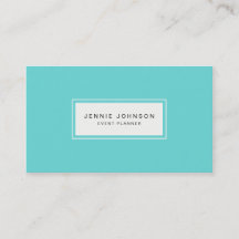 Elegant Modern Blue Business Card