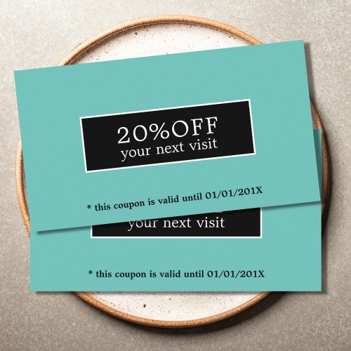 Elegant Modern Blue Grey Beauty Coupon