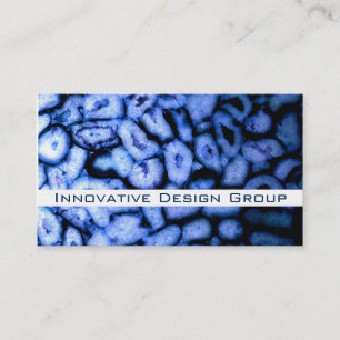 Elegant modern Blue Quartz Agate Geodes Business Card