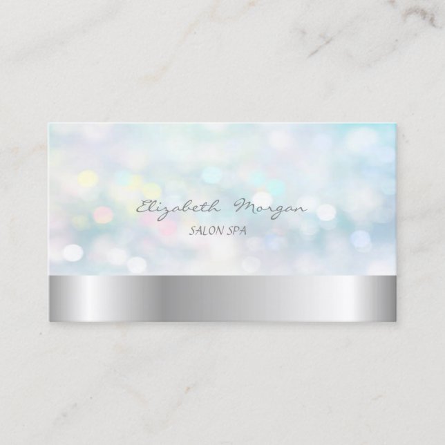 Elegant  Modern  Bokeh Business Card (Front)