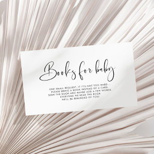 Elegant & Modern Books for baby card