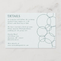 Elegant Modern Bubbles Geometric Gray & Dark Teal