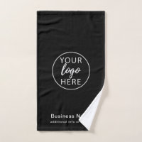 Elegant Modern Business Logo Custom Hand Towel
